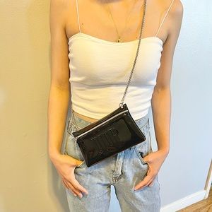 Dior make up clutch added strap